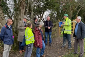 Shropshire Council Visit Restoration Work on Montgomery Canal