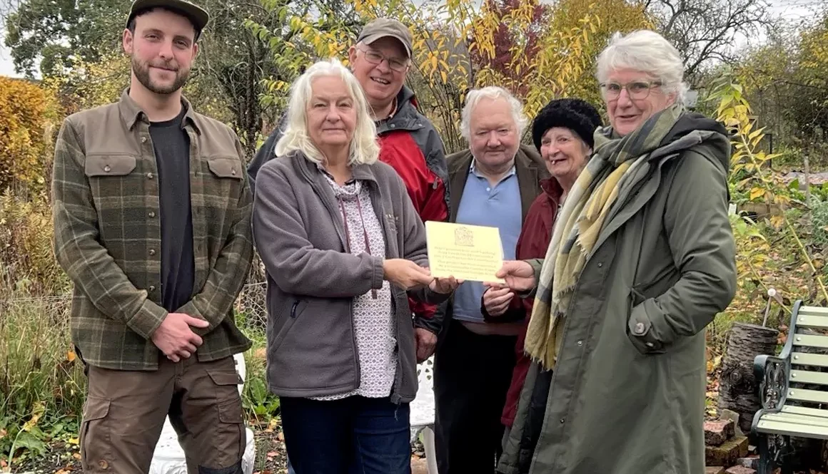 The Community Garden in Presteigne Recognised