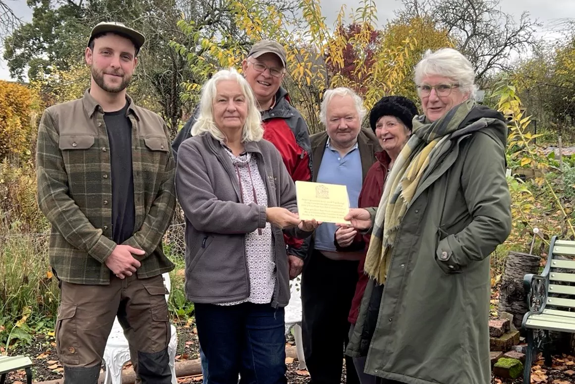 The Community Garden in Presteigne Recognised