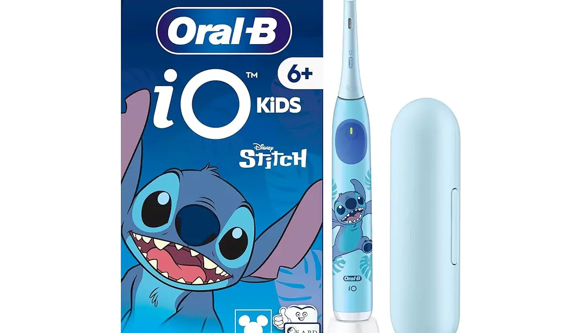 iO Kids Disney Stitch Electric Toothbrush with Travel Case