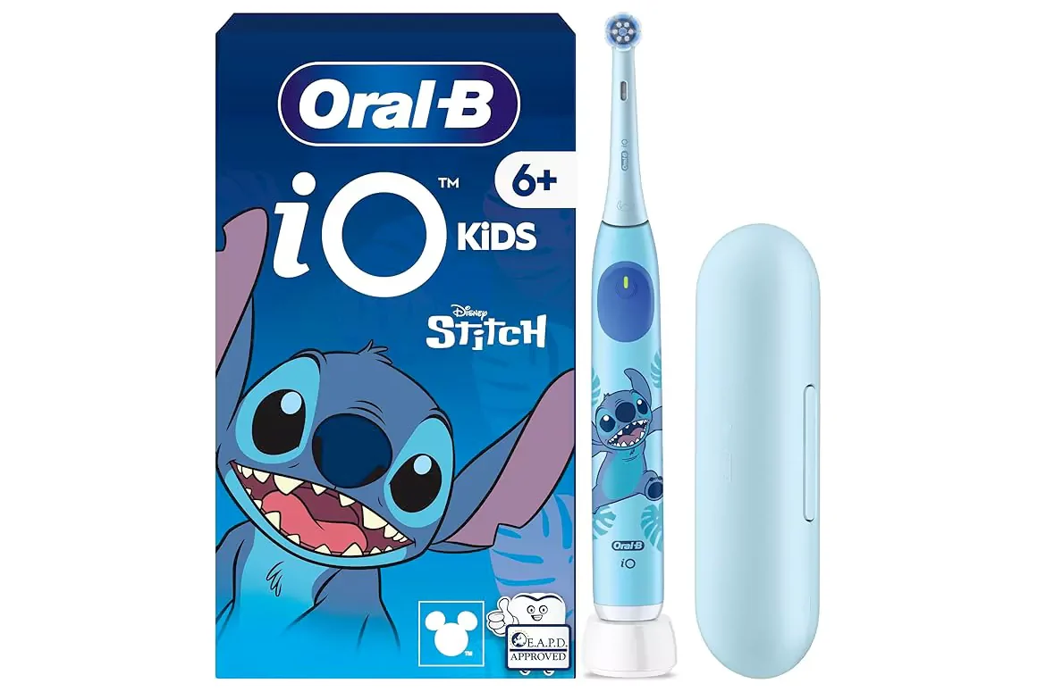 iO Kids Disney Stitch Electric Toothbrush with Travel Case
