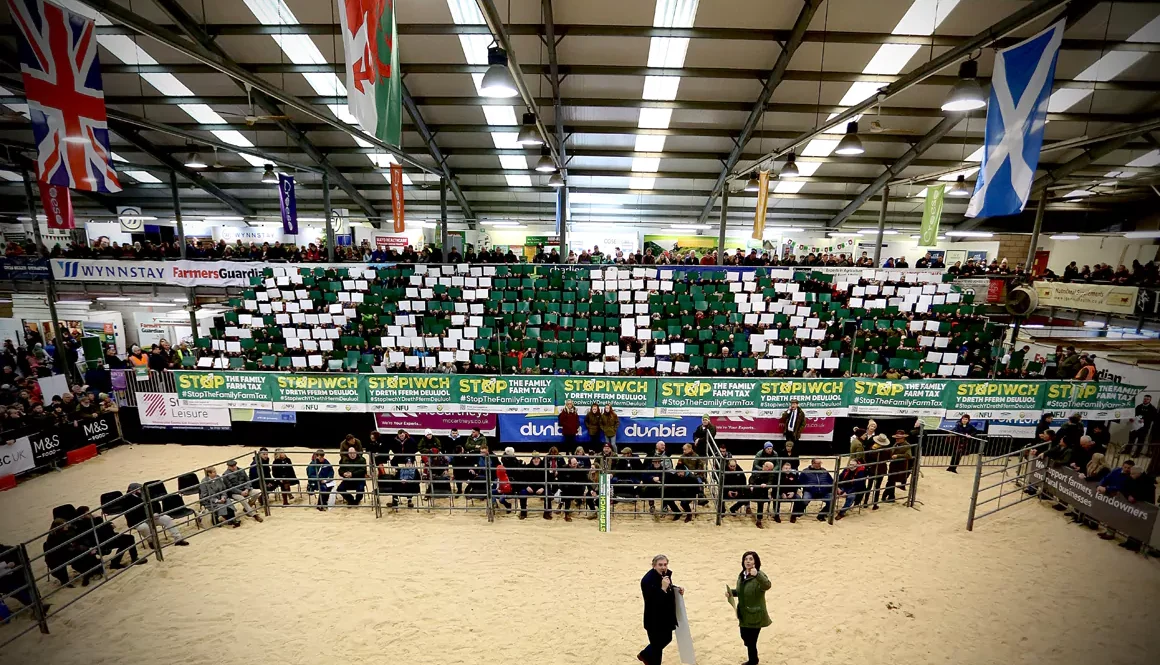 NFU Cymru Display Sends Clear Family Farm Tax Message