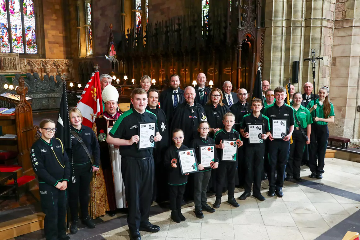 Volunteers Honoured at St John Ambulance Cymru Service