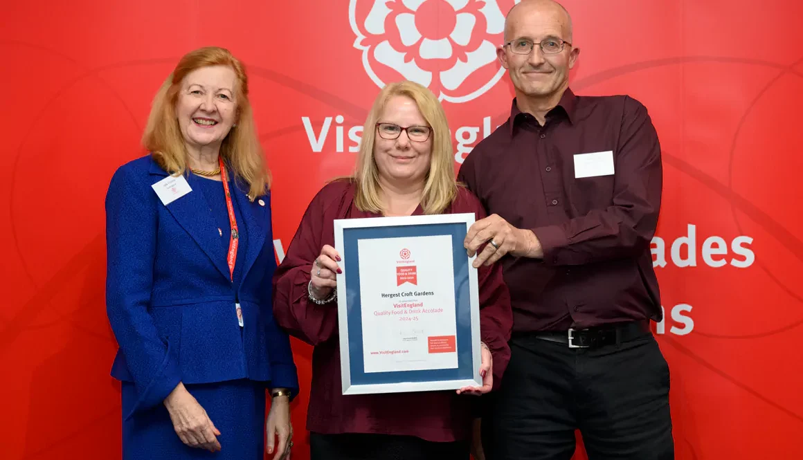Herefordshire’s Hergest Croft Gardens and Maples Tearoom honoured with VisitEngland Quality Food & Drink Accolade