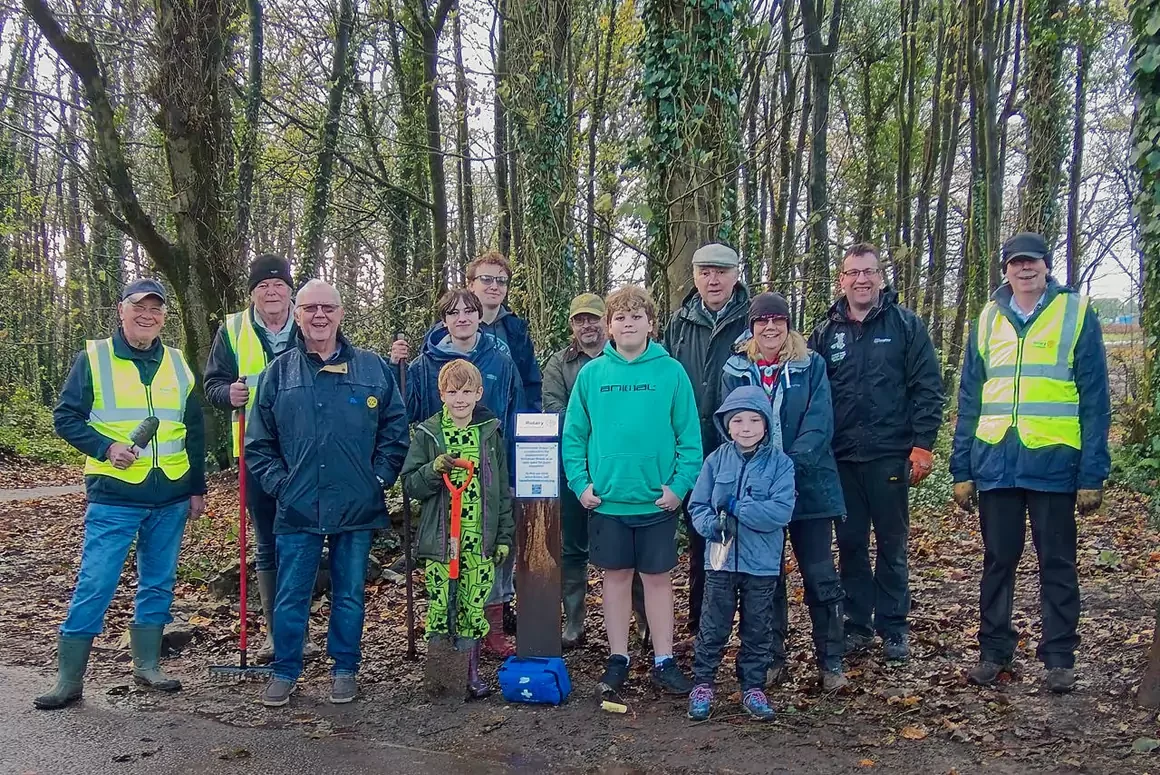 Scouts Plant 1,000 Purple Crocuses to Support Push To End Polio