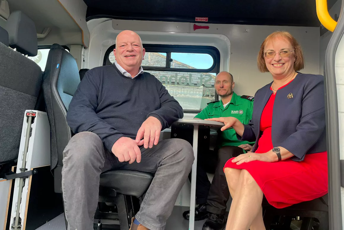 West Wales Freemasons See Impact of SJA Cymru Donation