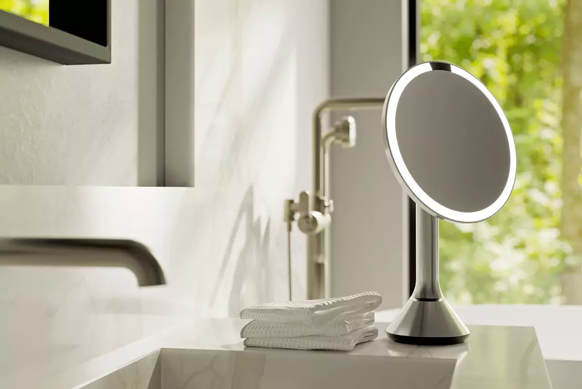 Rose Gold Mirror With 5X Magnification from Simple Human