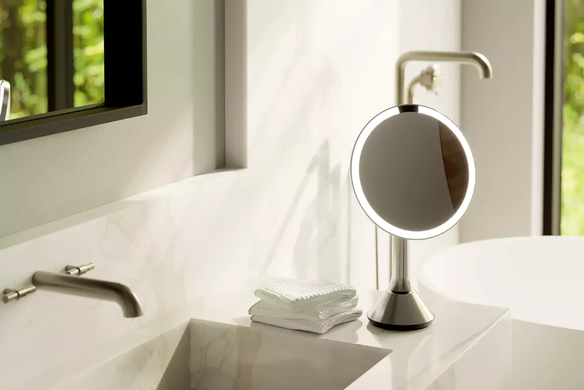 Rose Gold Mirror With 5X Magnification from Simple Human