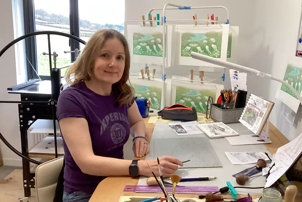 Miranda Whitten-Walker in her studio