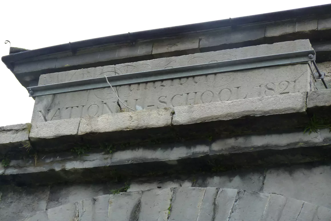 Original stone masonry of the National School built in 1821