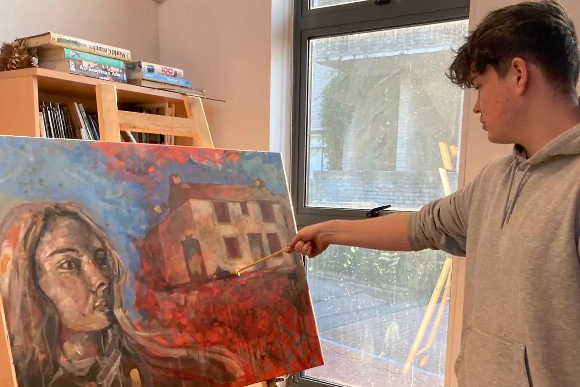 Coleg Ceredigion Students Exhibit at Heddwch a Chariad Festival