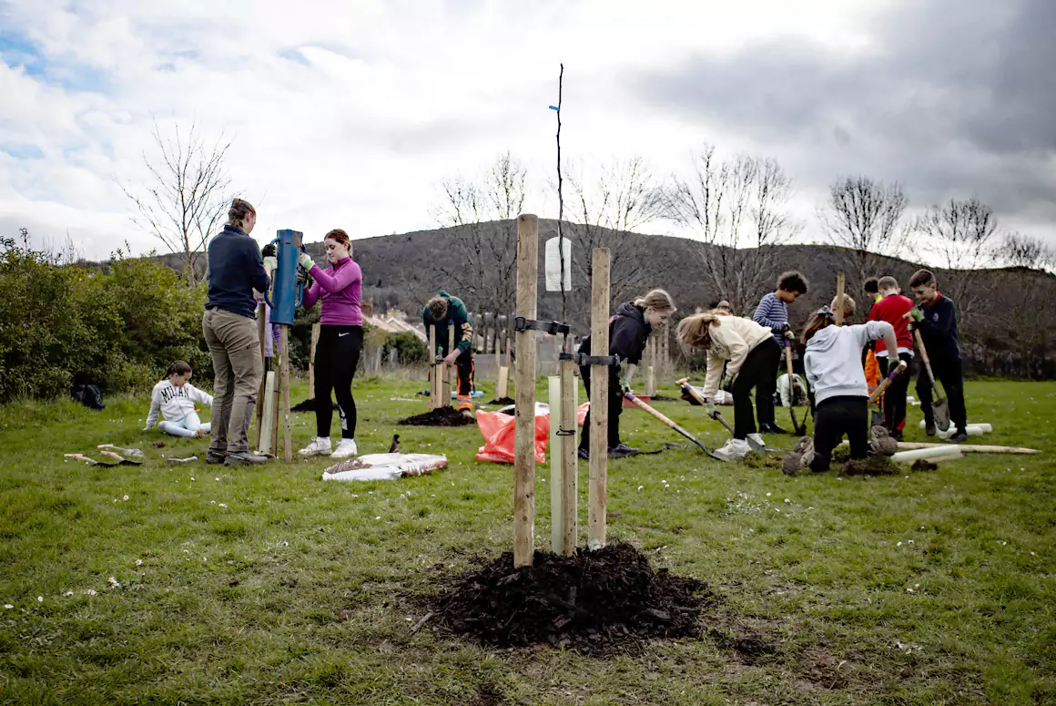 Prestatyn Pupils Plant Support for Nature