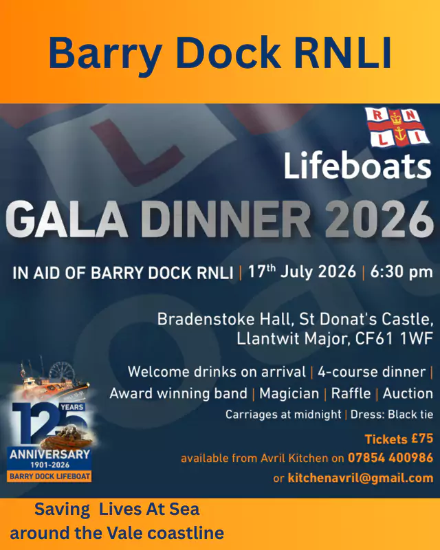 RNLI Barry Dock Marks 125 Years with Gala at St Donat’s