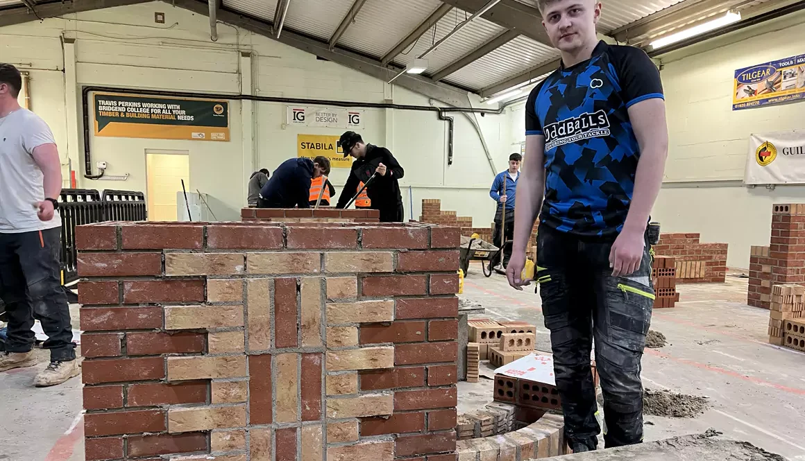 Apprentice Takes Third Place at Guild of Bricklayers Competition