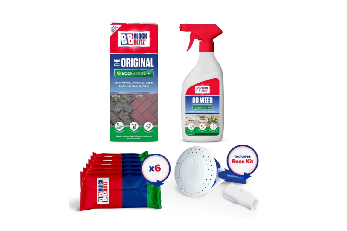 Complete Multi Surface Outdoor Cleaner & Weed Killer Kit from Block Blitz