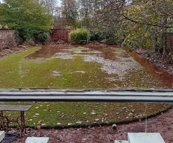 The Spring Garden 2026 Cornwall House, under water