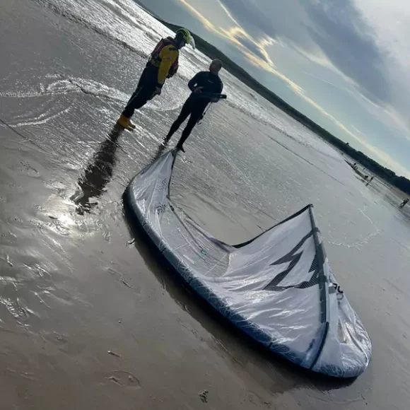 Barry Dock RNLI Rescue Kitesurfer at Whitmore Bay Barry Dock RNLI Rescue Kitesurfer at Whitmore Bay