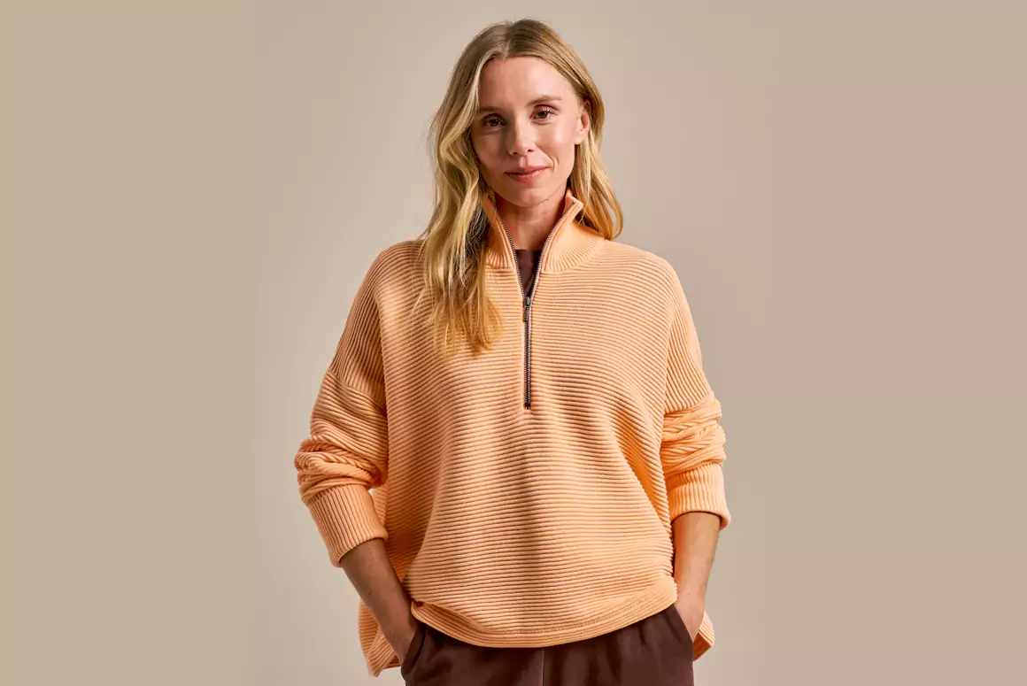 Flex Rib Half Zip Jumper from BAM