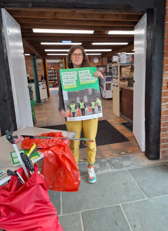 Welshpool Litter Picking Hub Returns to its Permanent Home