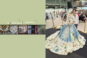 Calico Dress Cymru Artist Planning New Project for Wonderwool 27