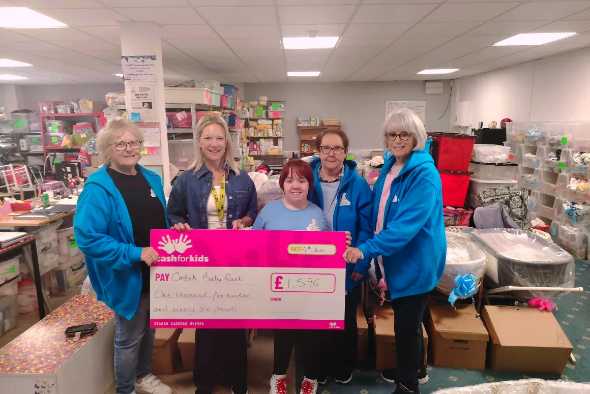Cwtch Baby Bank Receives Funding Boost from Cash for Kids