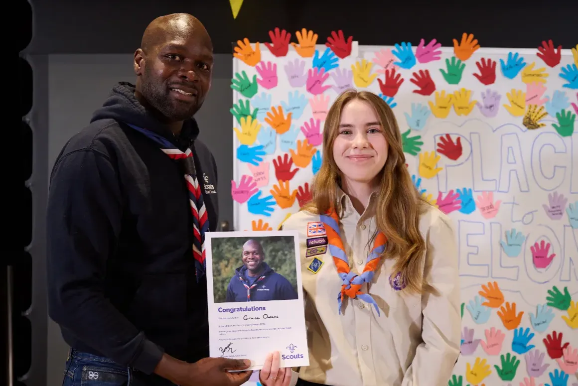 Flintshire Scout Honoured with Chief Scout’s Unsung Heroes Award