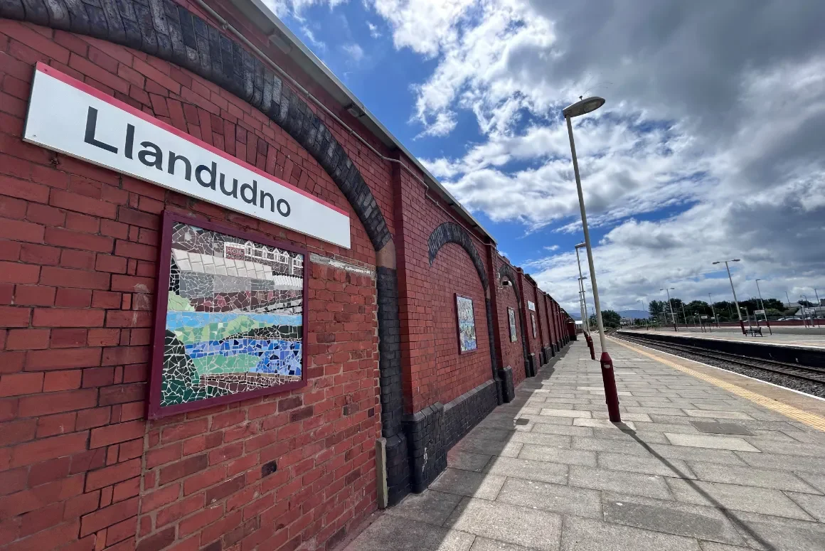 Young People Reveal New Mosaic at Llandudno Railway Station