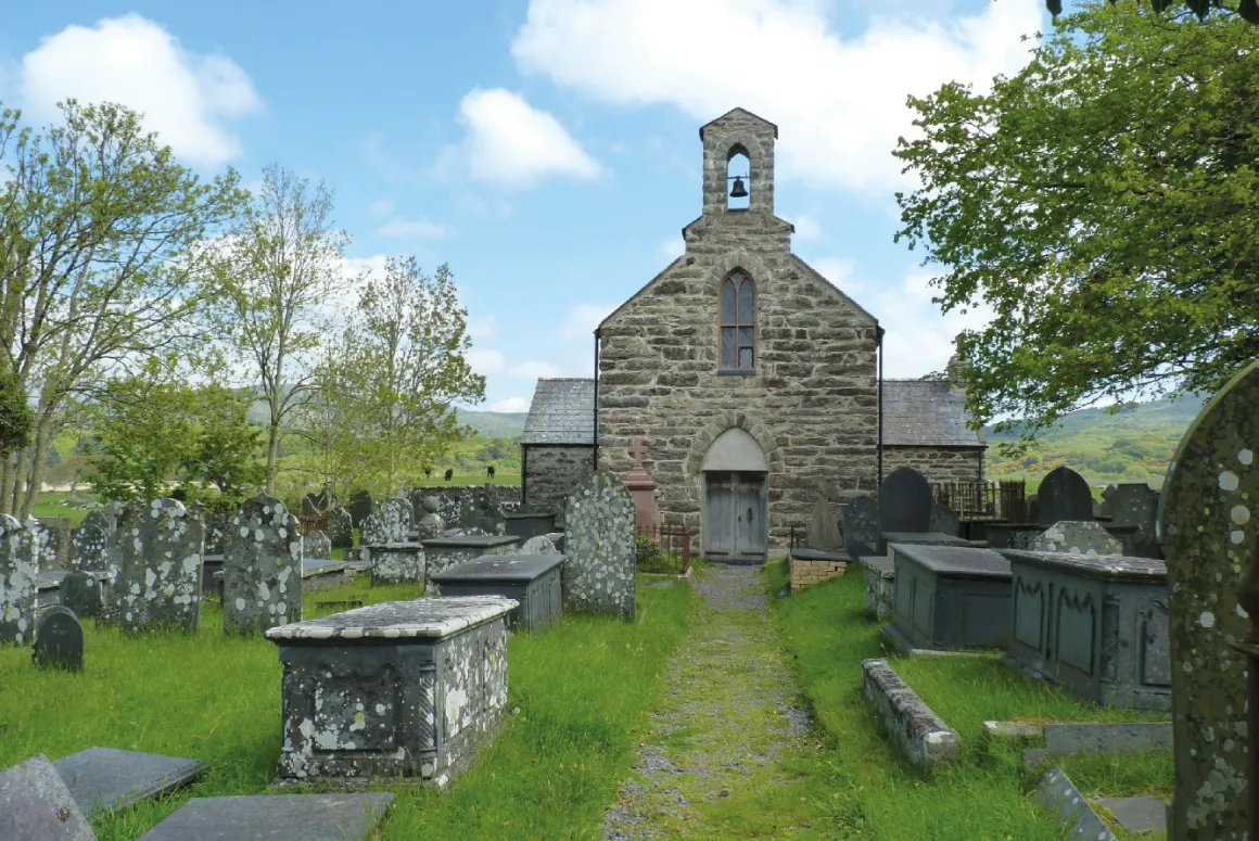 St Cynhaearn Church nr Pentrefelin, Porthmadog