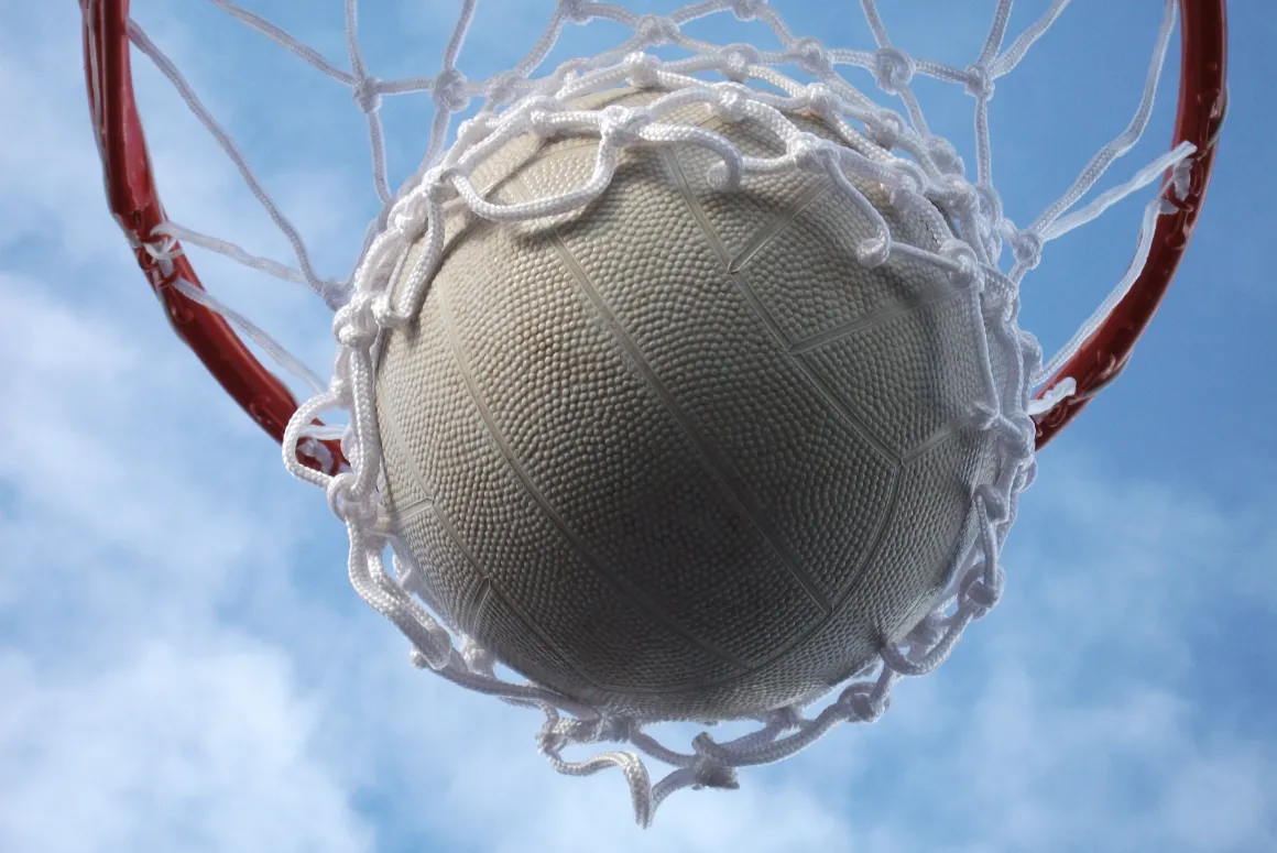 Basketball net in Milford Haven Comprehensive Grounds taken by Lisa Marie Clayton aged 15years, Milford Haven Comprehensive School