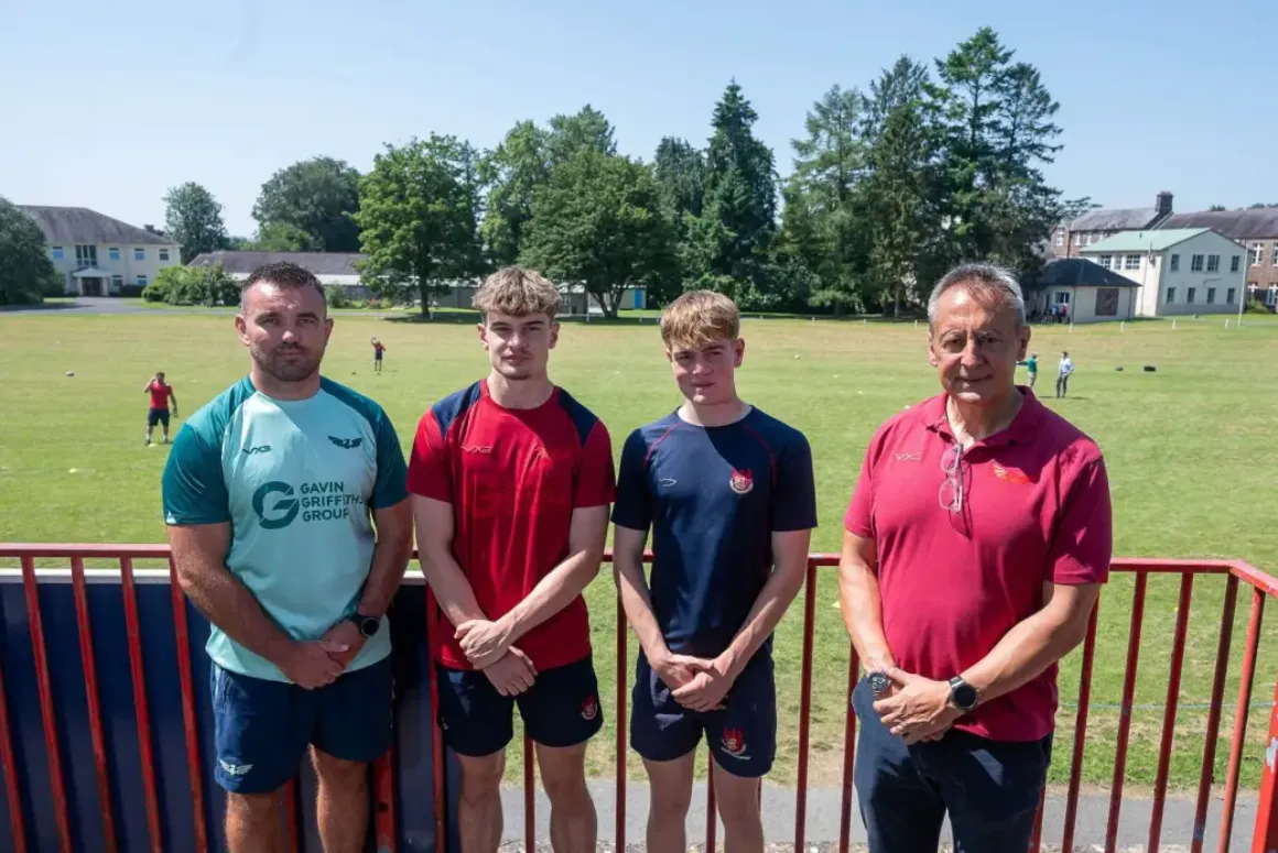 Scarlets Show Support and Commitment to Llandovery College
