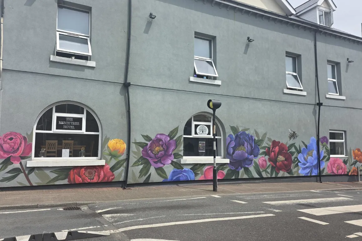 New Mural Brings a Blooming Boost to Ystrad Mynach