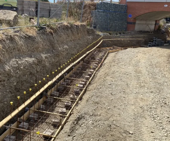 Shropshire Union Canal Society August Work Party Report Footings ready for the pour