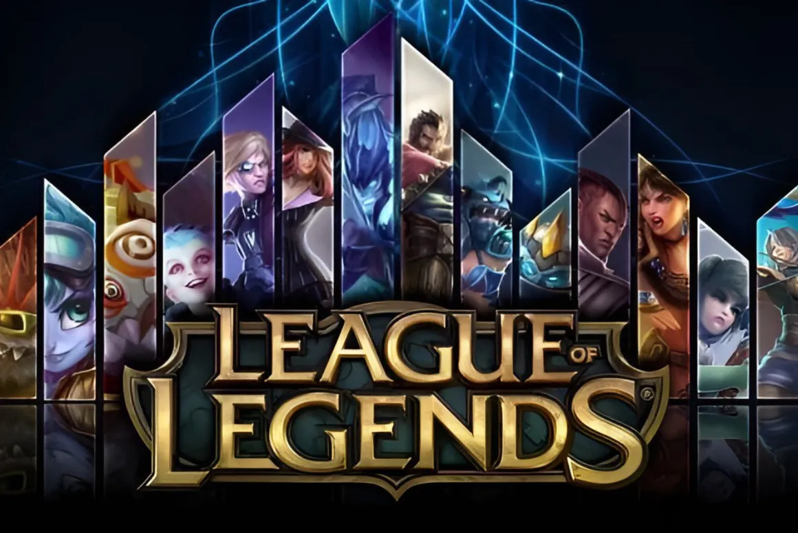 Official logo and advertising banner of the video game League of Legends