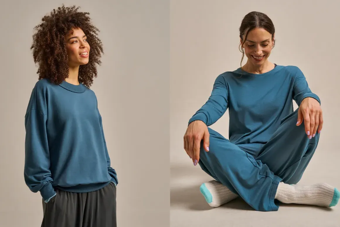 Studio Sweatshirt & Luxe Pyjama Set from BAM