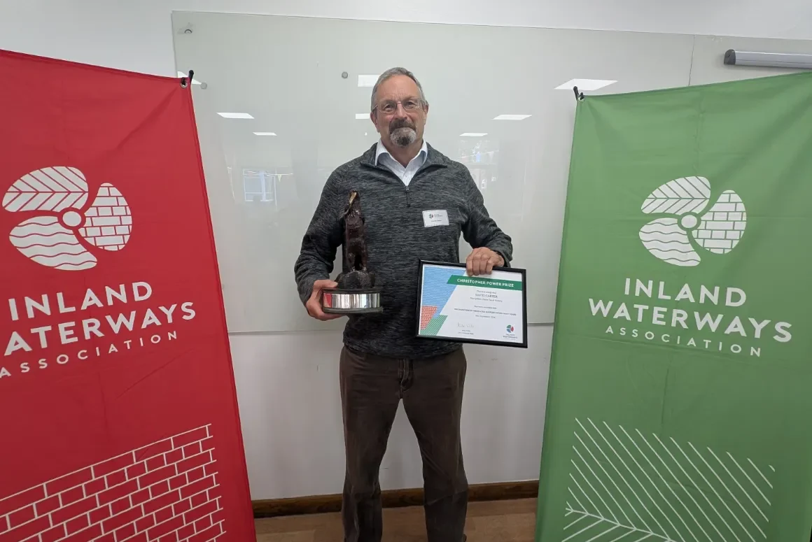 David Carter of Shropshire Union Canal Society Wins Prestigious Prize